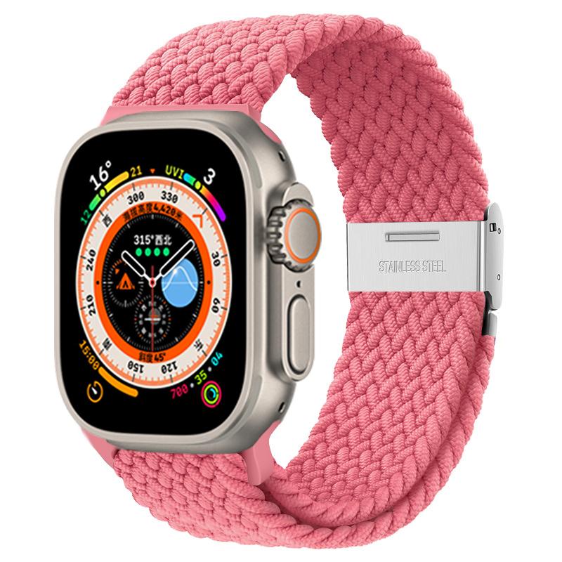

Ремешок для Apple Watch Ultra Band 49 мм, 45 мм, 44 мм, 40 мм, 41 мм, 42 мм, 40, 45 мм, плетеный браслет Correa соло-петли серии 8, 7, 3, 5, se 6, 4 42mm 44mm 45mm 49mm