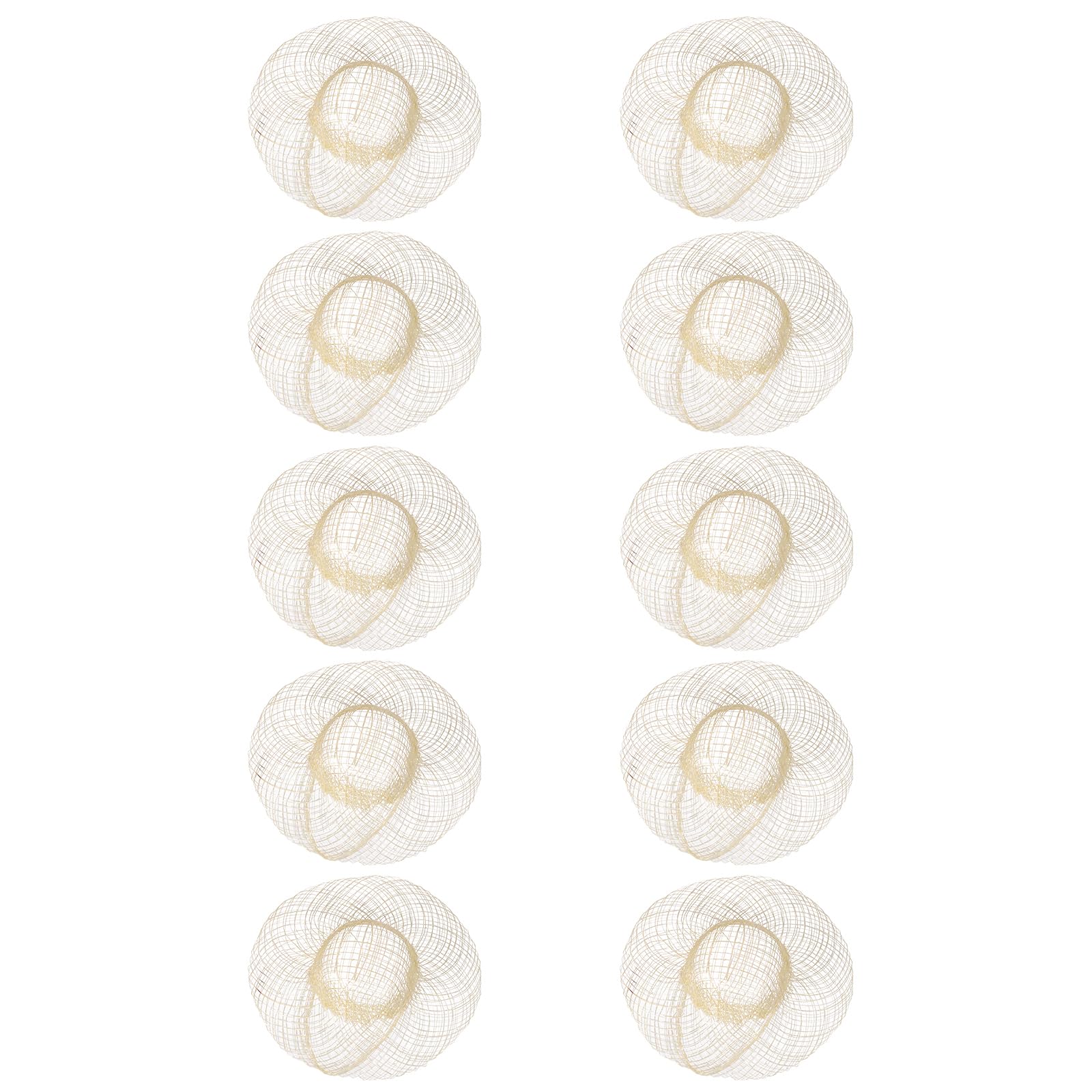 

uxcell Mini Straw Hats 10-Pack, 4-inch Woven Miniature Doll Straw Hats, Dollhouse DIY Craft Decoration Accessories, Mini House Costume Decoration,