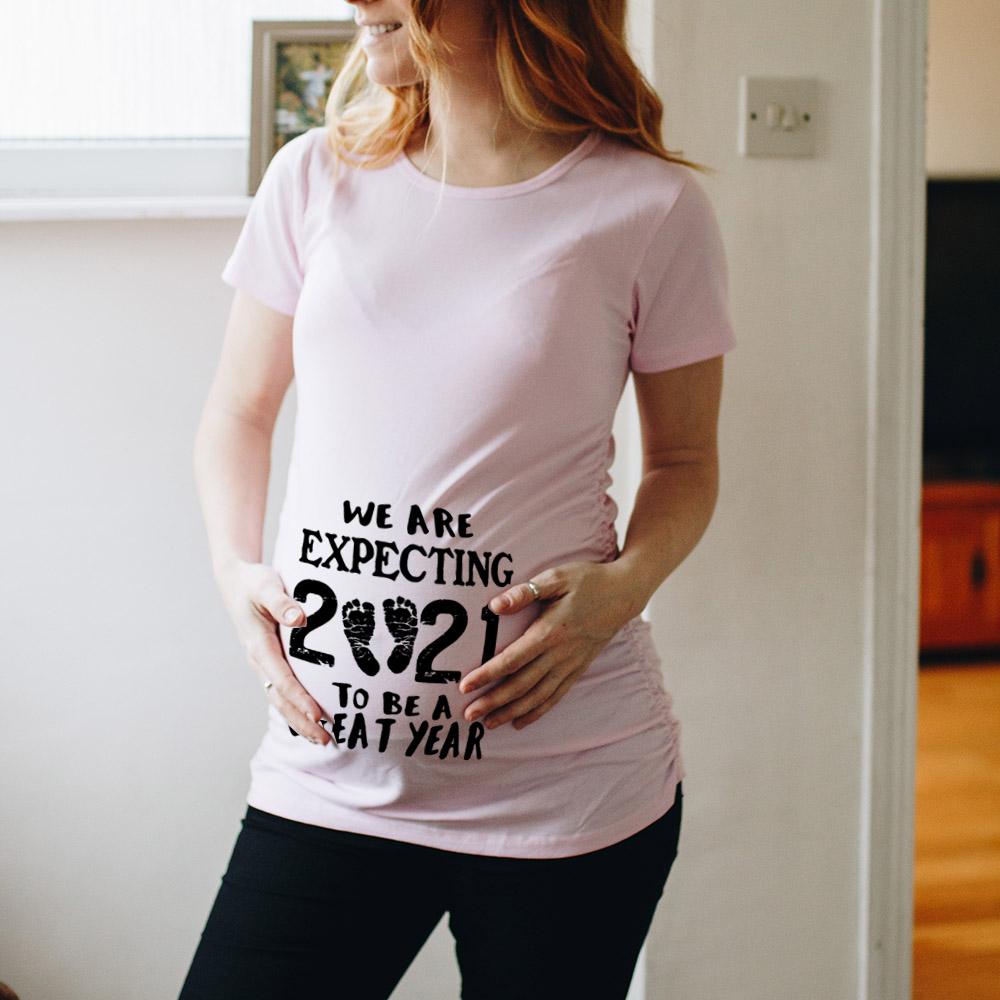 Cerniera Carico Bebè Donna Incinta Divertente Maglietta Ragazza Maternità Annuncio Gravidanza Maglietta Vestiti Mamma