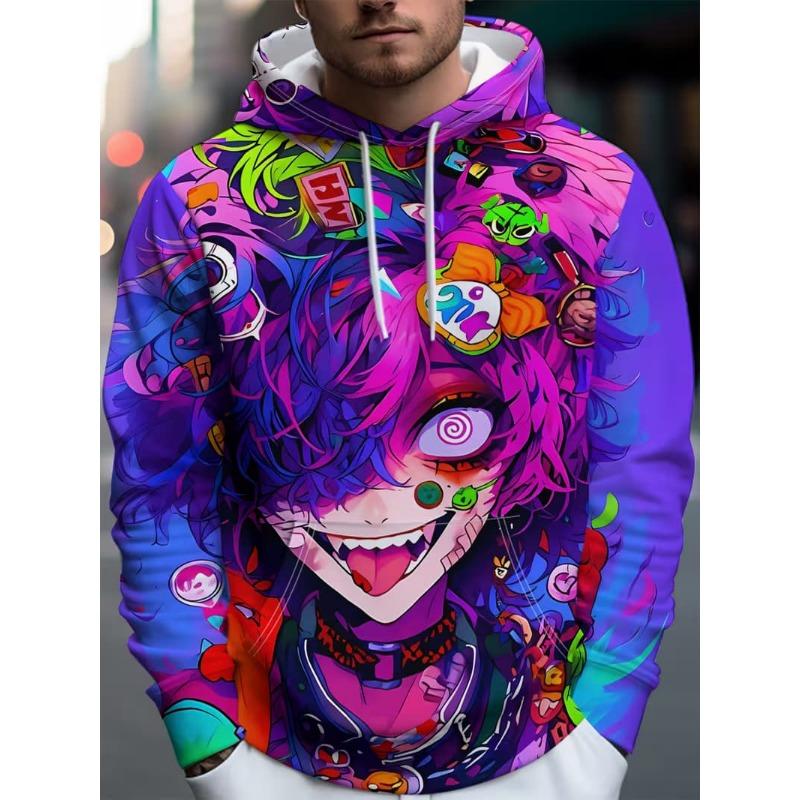 Men's hooded sweatshirt printed with Argentina flag trendy pattern