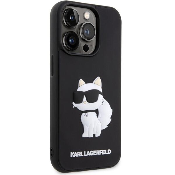 Karl Lagerfeld KLHCP14L3DRKHNK iPhone 14Pro 6.1" Black/black Hardcase Rubber Choupette 3D