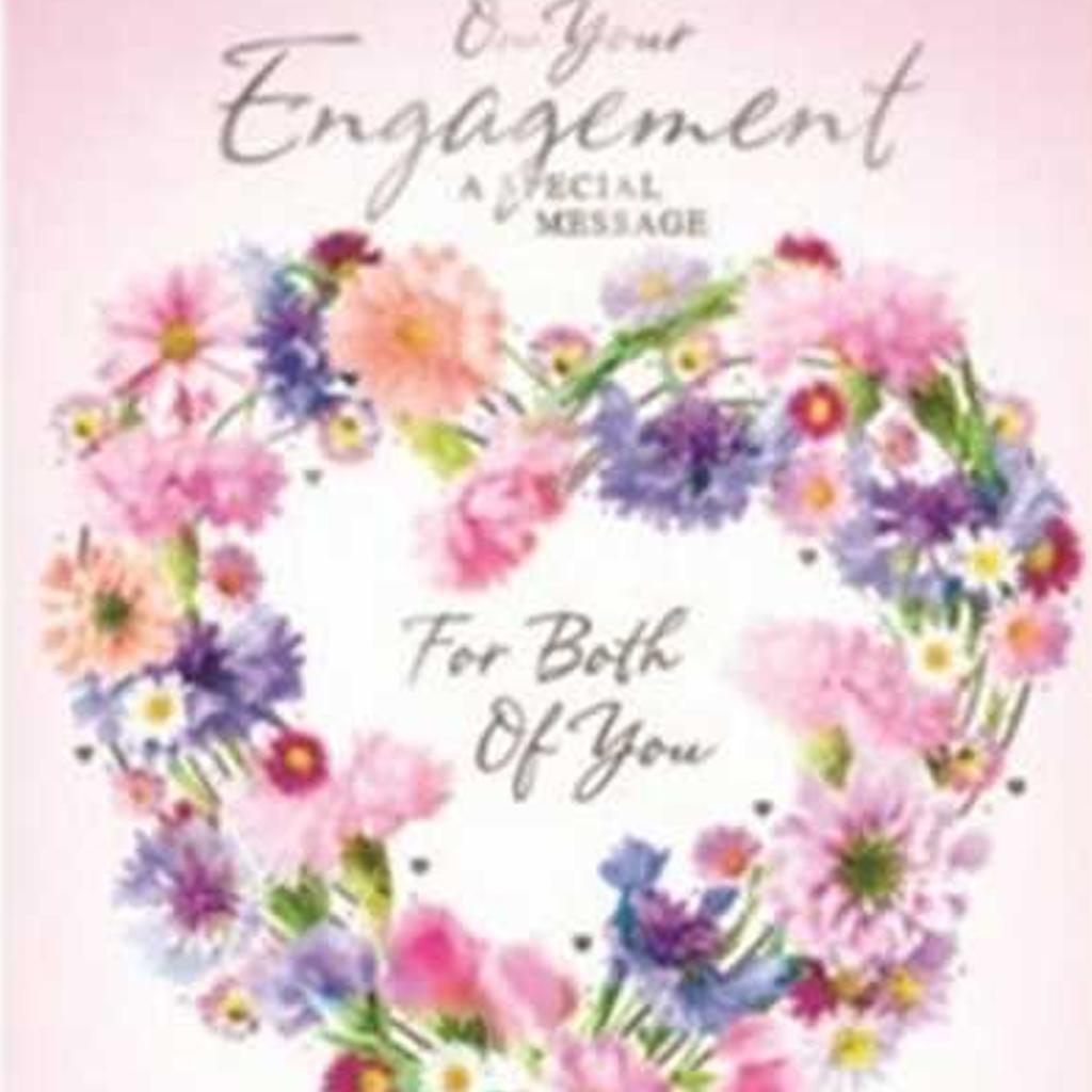 Simon Elvin On Your Engagement For Both Of You Greetings Card (Pack of 6)