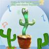 Charming Electronic Shake Body Dancing Cactus Plush Toy With Learning Speaking Feature