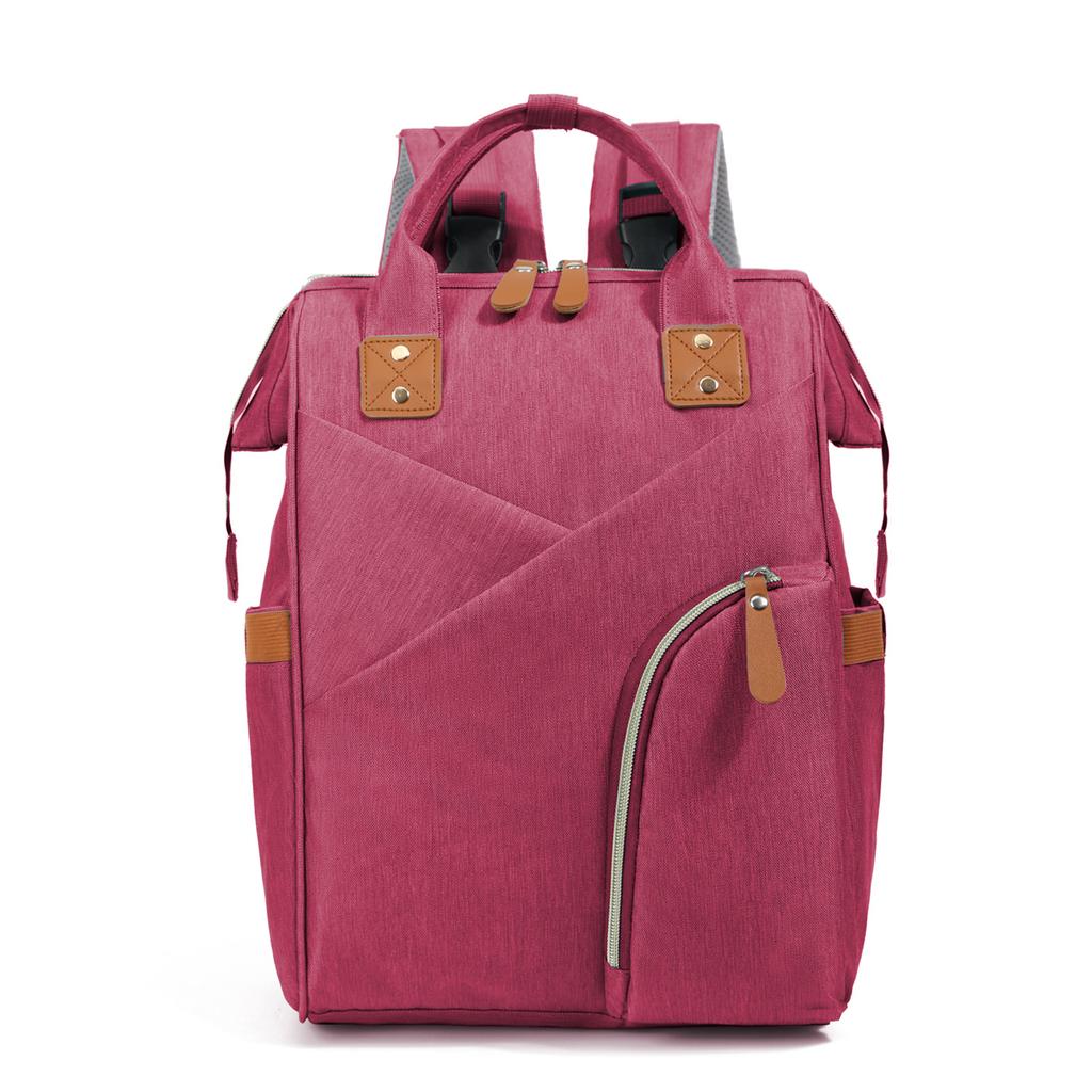 Mommy Bag Multifunctional Fashionable Backpack Hand-held Mommy Shoulder Bag Fashionable Lightweight Mother and Baby Bag