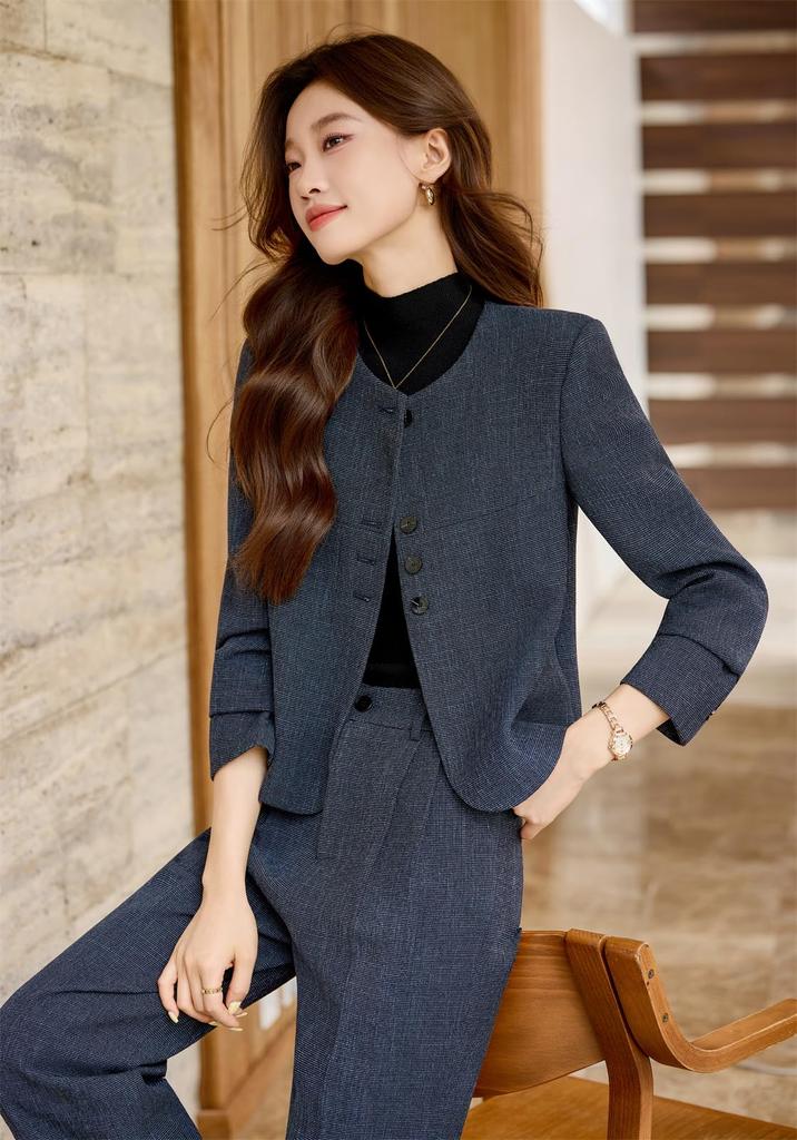 Recruitment Suit Jacket and Plus Sizes Suitable for Perfect for Entrance Graduation [KOSIKINI] Women's Set Trousers, 2-Piece Set. Stylish, Simple,