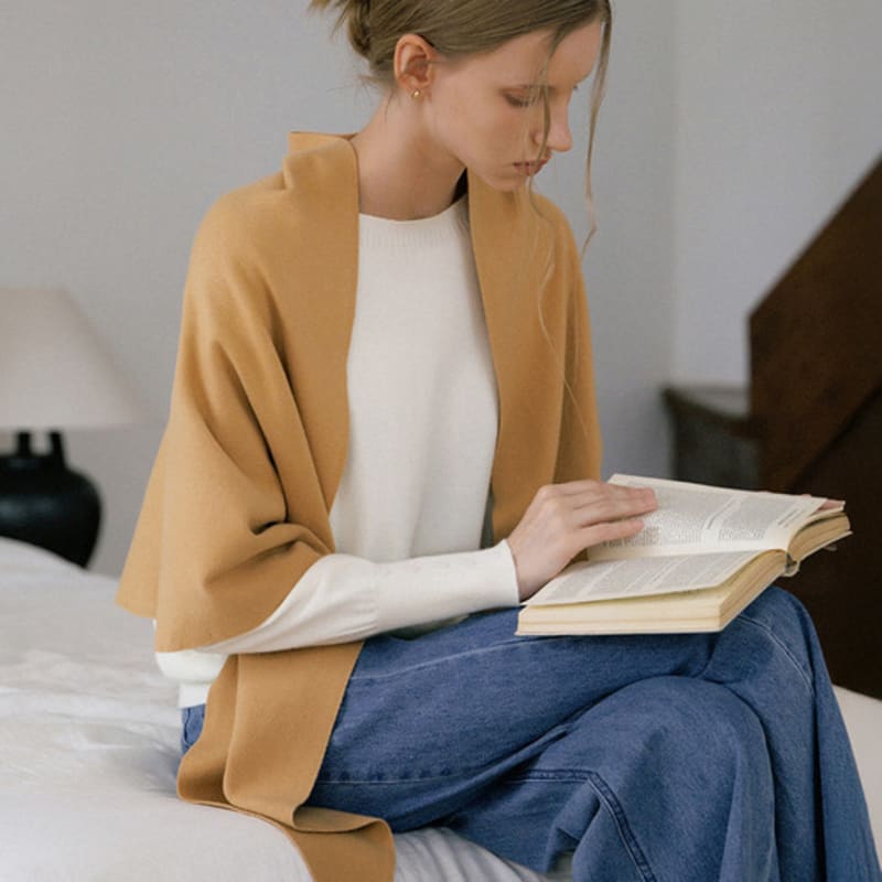 

JUARR Soft Viscose Cozy Mild Muffler Shawl_9 Colors ivory