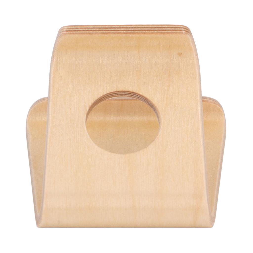 Wooden Phone Stand Waterproof Ergonomic Integrated Wood Tablet Holder with TPU Non Slip Pad