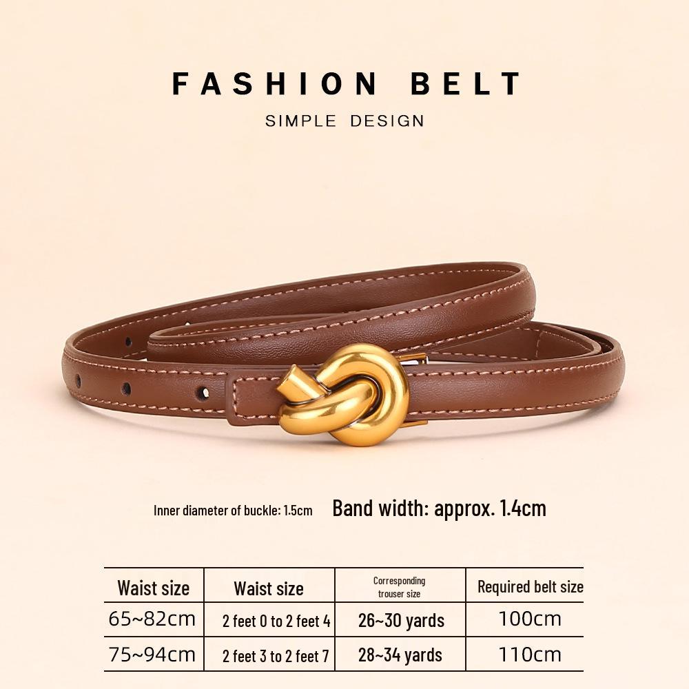 Women's Fashion Cowhide Waist Belt - Versatile & Decorative