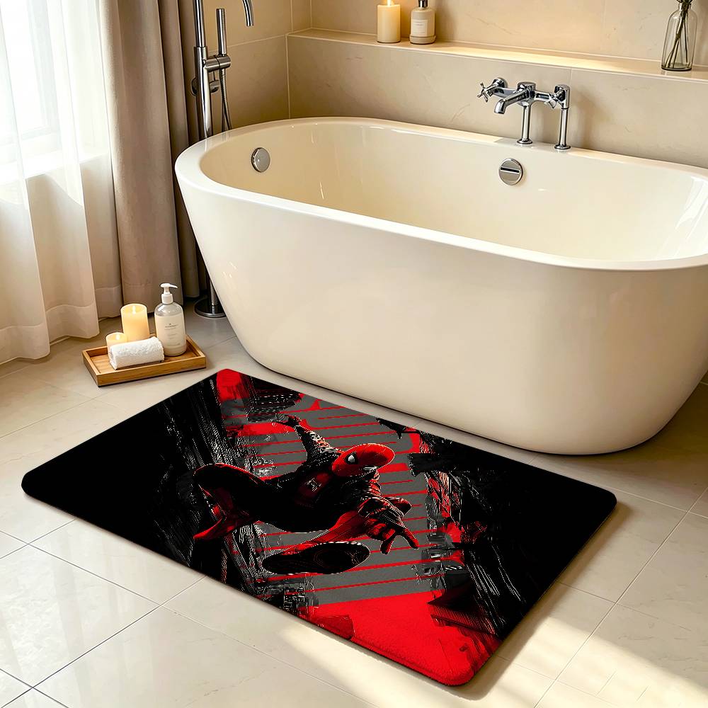Classic S-Spider-Man-S Carpet Bathroom Anti-slip Mat Door Mat Home Decoration Mat Entrance Door Mat Scratch-resistant Door Mat