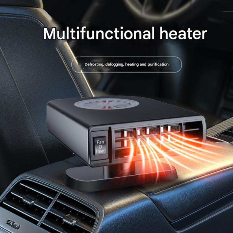 Portable 12V Automotive Heater Featuring Purification Function to Eliminate Odor and Moisture for Interior Comfort