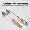 Gardening 3-Teeth Weeder Puller Long Handle Heavy Duty Outdoor Garden Lawn Farm Backyard Weed Remover Manual Weeding Uprooting Pulling Tools