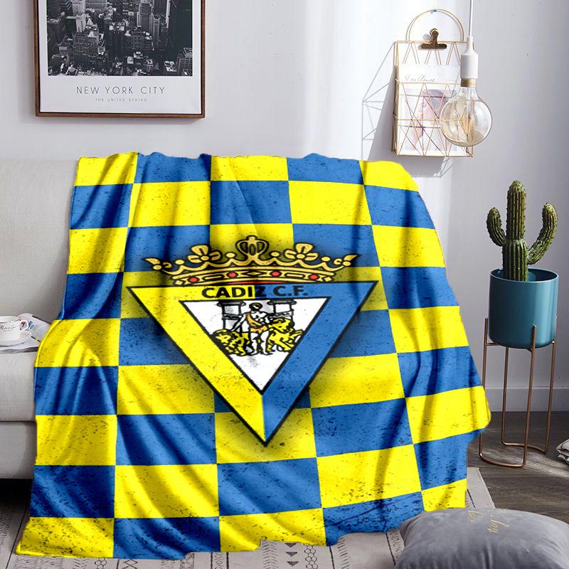 Cadiz Crest Design Blanket Lightweight Ideal Bedding Blanket Perfect for Travel, Camping, Living Rooms, Offices, Sofas, Fan Christmas gift