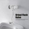 Urinal Flush Valve, G1/2 Water Saving Manual Flush Valve Copper Urinal Flush Valve Set Wall Mounted Hand Press Flushing Urinal Flushing Tool for