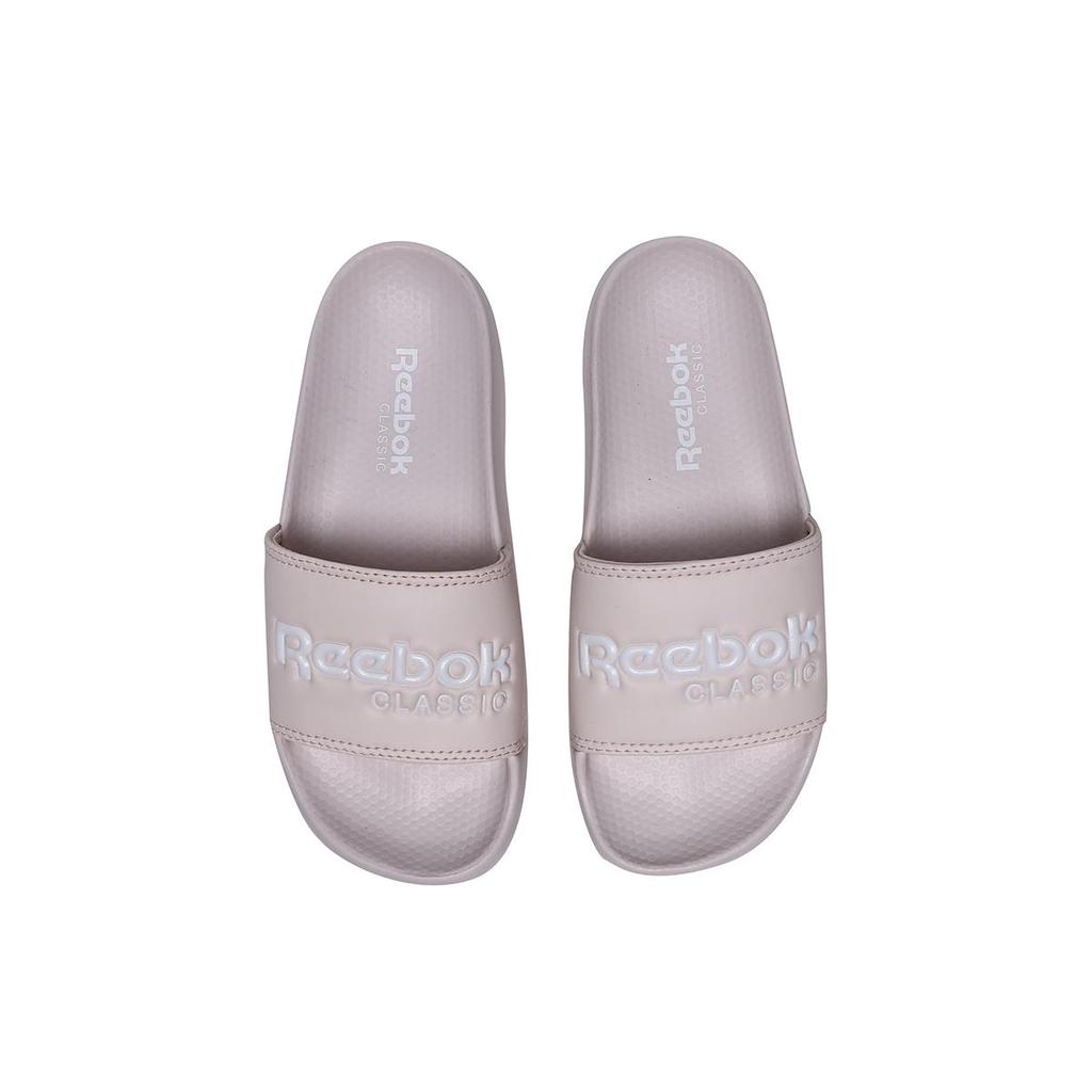 Reebok Classic Slide Soft Sole Cozy Flat Heel Sports Slippers Pink Red CN4086