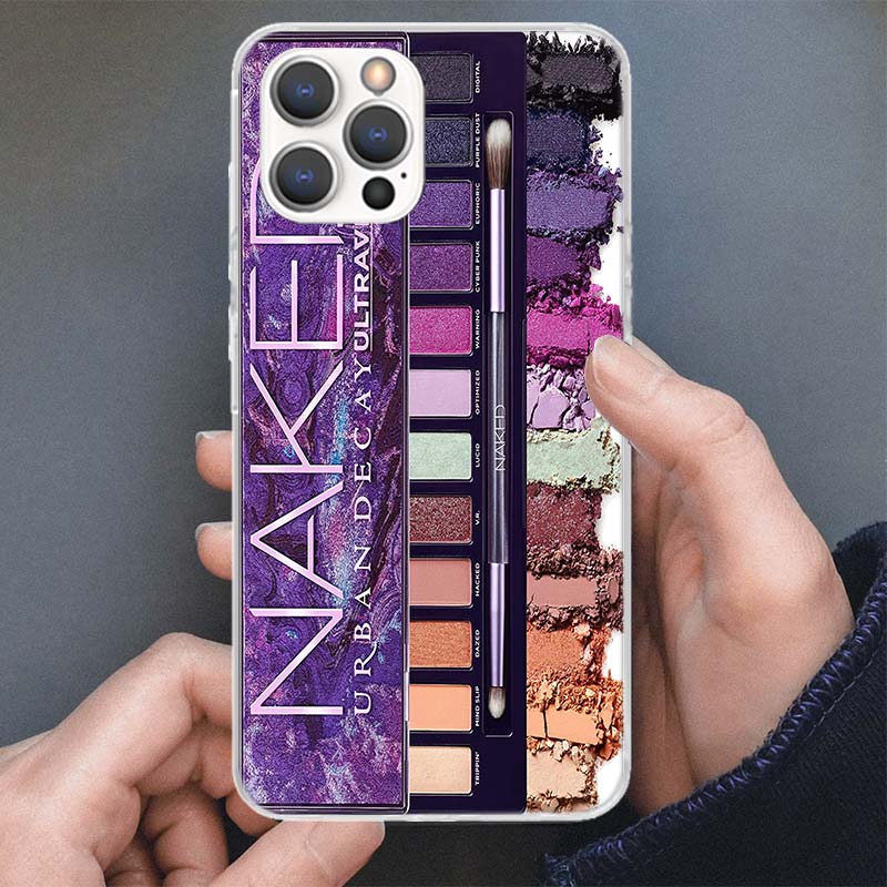 Glam Makeup Eye Shadow Box Phone Case For Apple iPhone 16 15 14 13 12 11 Pro Max Mini XS XR X 7 Plus 8 + SE Soft Silicone Print