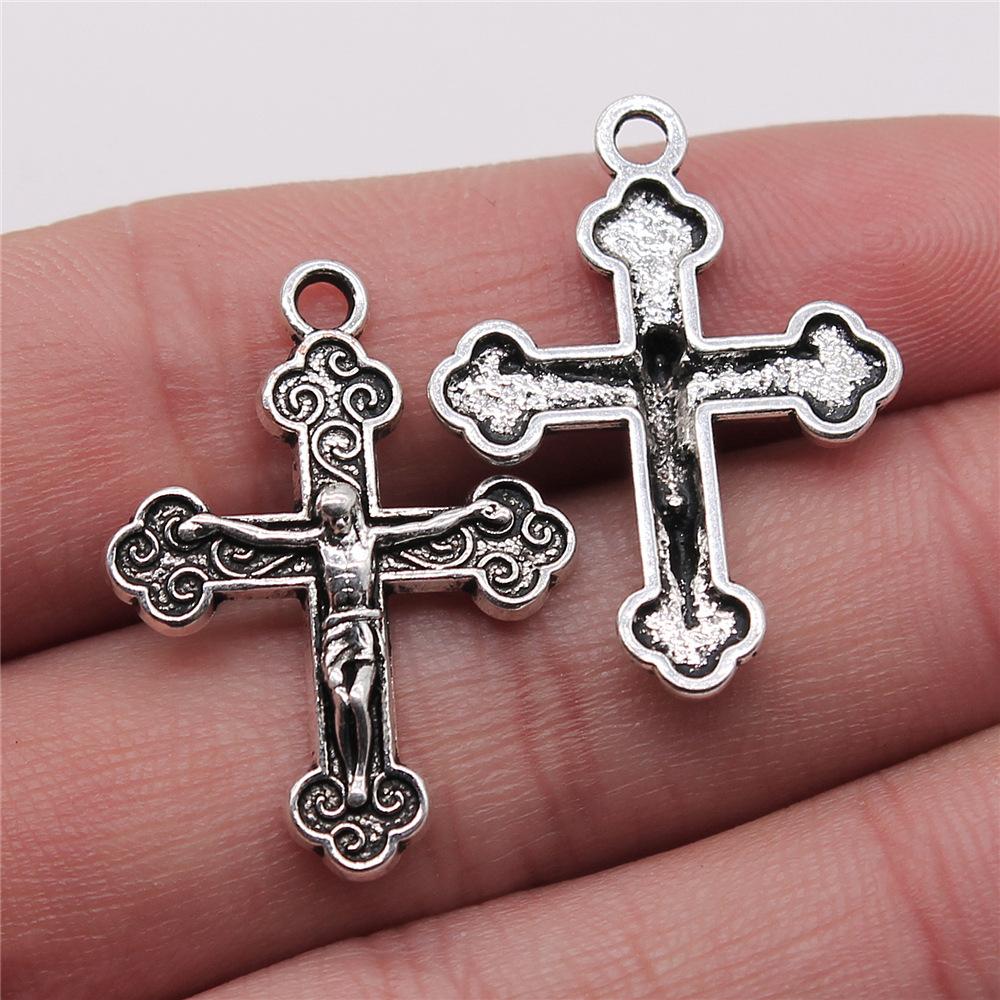 10 Pezzi Ciondoli Croce Credenze Religiose Ciondolo Fai da Te Gioielli Fatti a Mano Accessori Artigianali