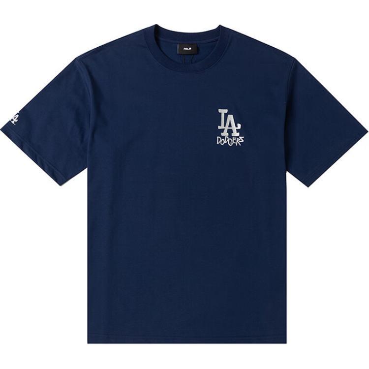 New MLB Los Angeles Dodgers T Shirts Unisex Navy Blue 3ATSB1843-07NYS