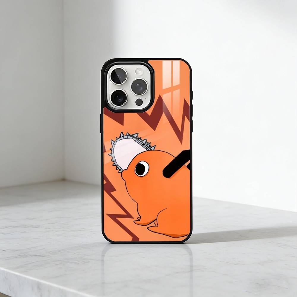 Anime P-Pochita Handyhülle Für iPhone17,16,15,14,13 Plus,Pro Max Magnetisch Für Magsafe Kabelloses Laden