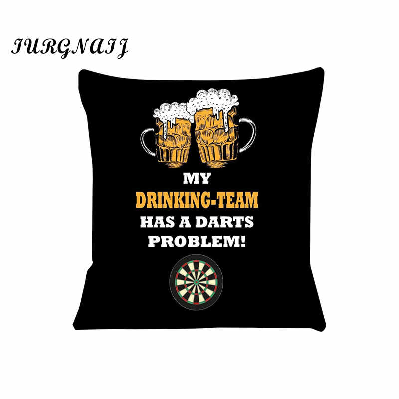 Darts Beer Cushion Cover for Sofa Pillow Case Cover Seat Car Throw Pillowcase Xcm For Home Decorative SJ