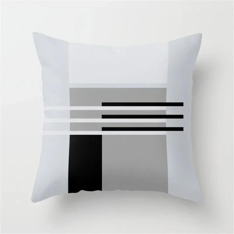 Nordische graue geometrische Kissenhülle moderne Mode Wohnzimmer Sofa Schlafzimmer Kissenbezug