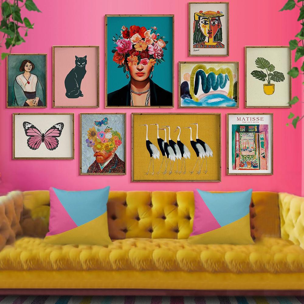 

Инклюзивная настенная живопись, холст, скандинавские плакаты и гравюра