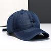 Korean Version of Cross Baseball Hat for Women's Trendy Versatile Denim Baseball Cap Showing Face Small Head Surround Hat