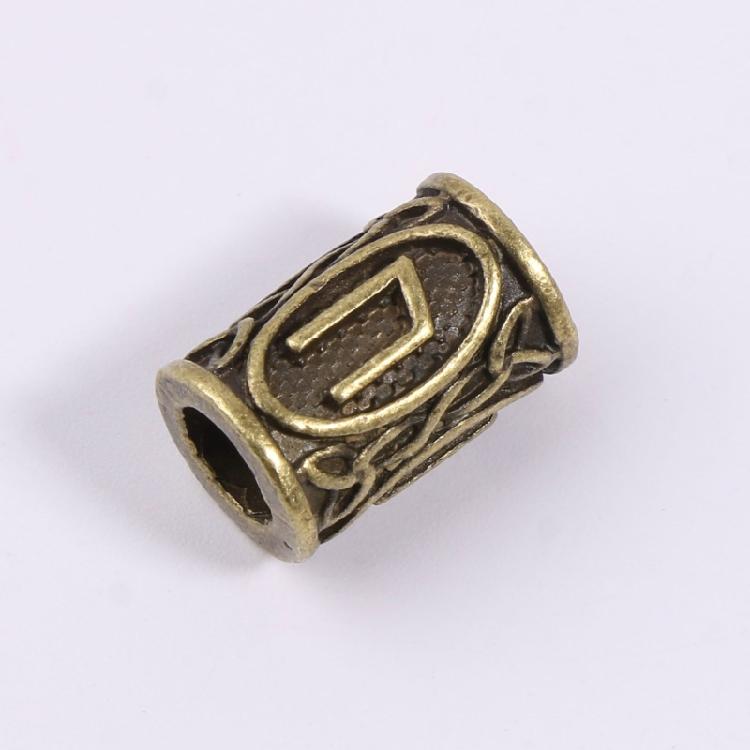 24PCS/Set Viking Rune Scandinavian Beads for Pendant Bracelet for Hair Beards
