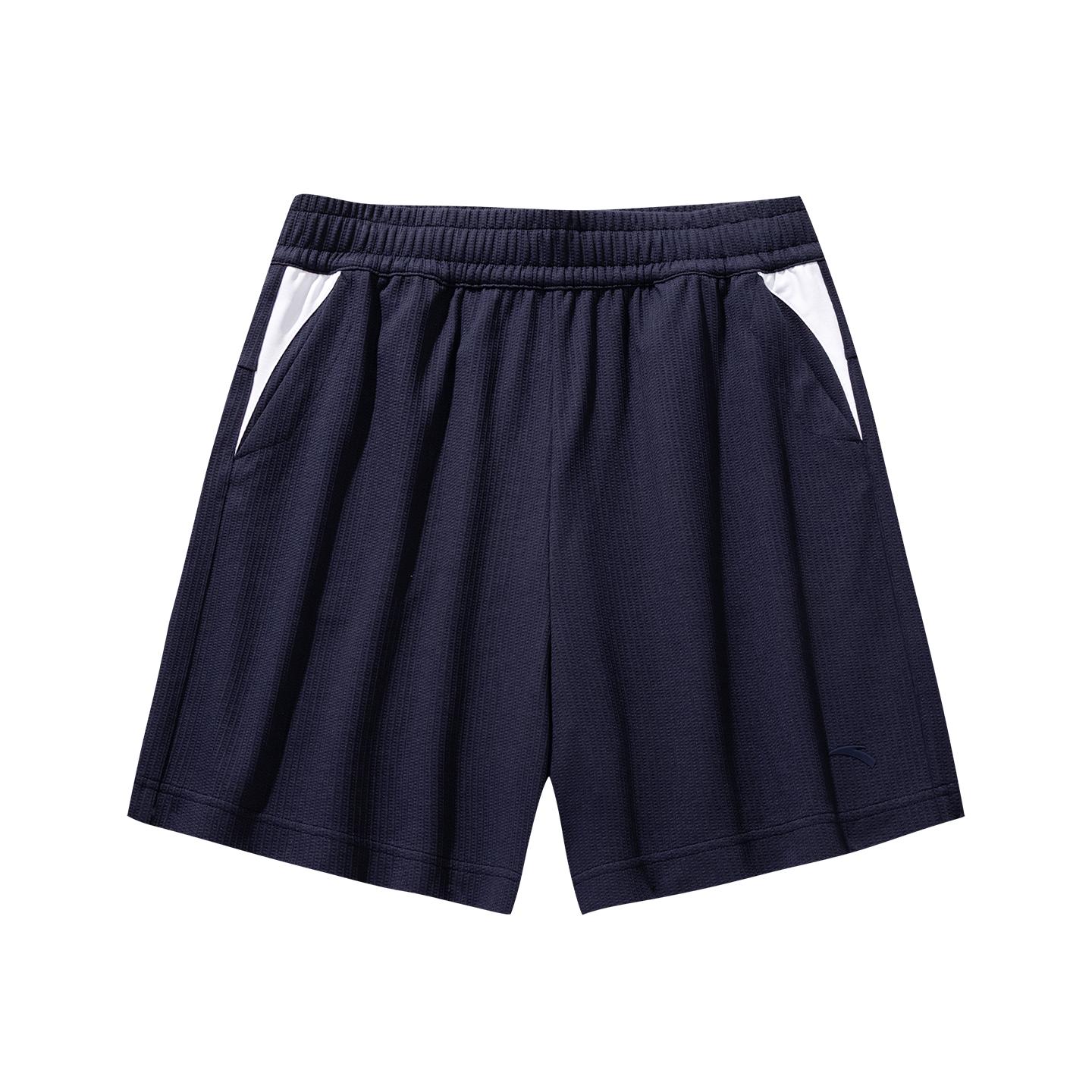 Anta Iconic Lifestyle Series Knitted Five-Point Pants Women shorts Zeus-Blue 162628310-2 S