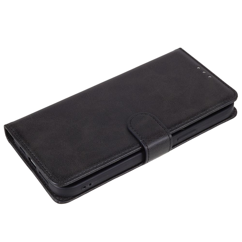 For iPhone 17 Case Calf Texture PU Leather Wallet Phone Cover with Wrist Strap