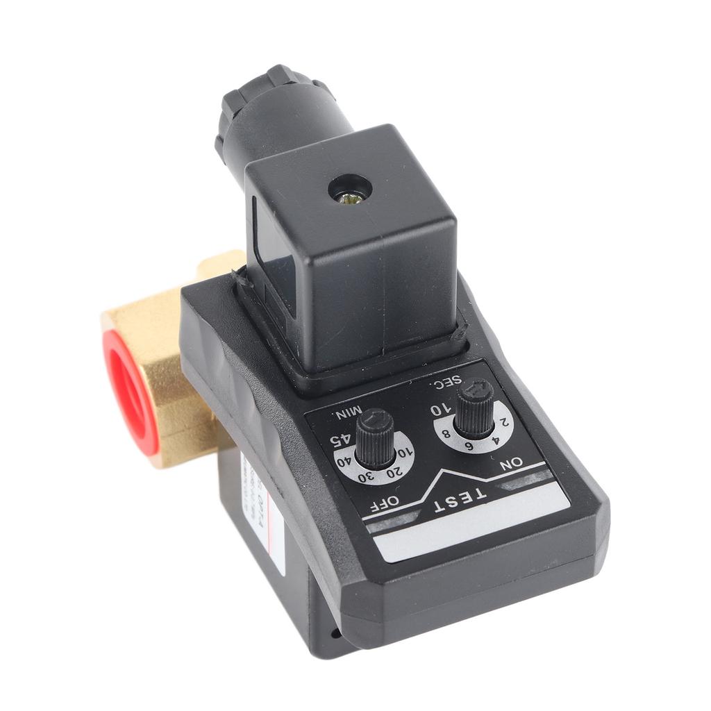 Elektronisches Ablassventil mit Timer, Tankentwässerung, elektrisches Magnetventil für Luftkompressor-Split