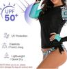 European & American Long Sleeve Women's Sun Protection Surfing Swimsuit - Flat Leg, Conservative Dive Suit