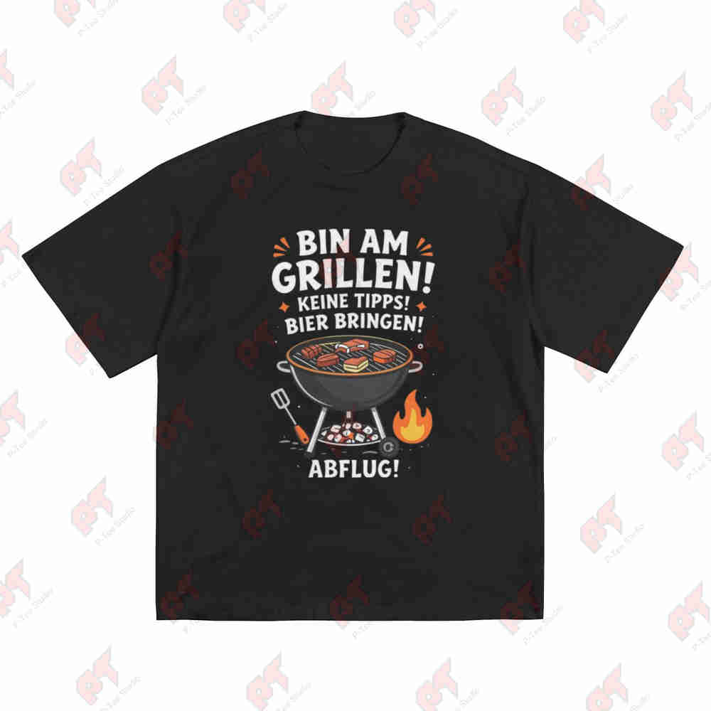 BBQ Dad German Beer Grill Sayings Backyard Barbecues Outdoor Cooking Short Sleeve Tee 100% Cotton T-Shirt
