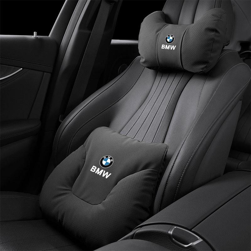 OEBX9 Car Seat Soft Headrest Suede Neck Pillow Waist Cushioning Sticker For BMW G80 G06 G07 G42 G14 G15 G16 F82 F20 F21 F83 M2 M3 M4 M