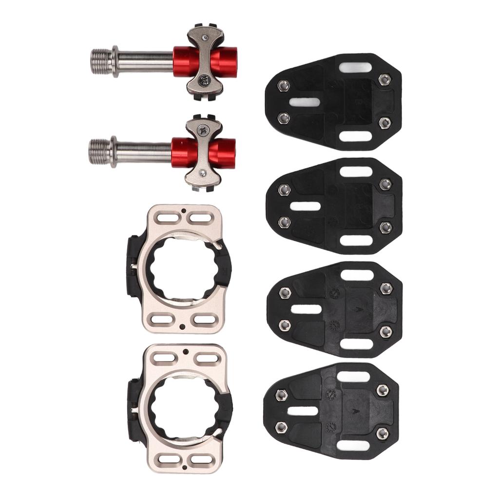Road Bike Titanium Alloy Self Locking Pedal Ultralight 3 Bearing Self Locking Clamp Pedal