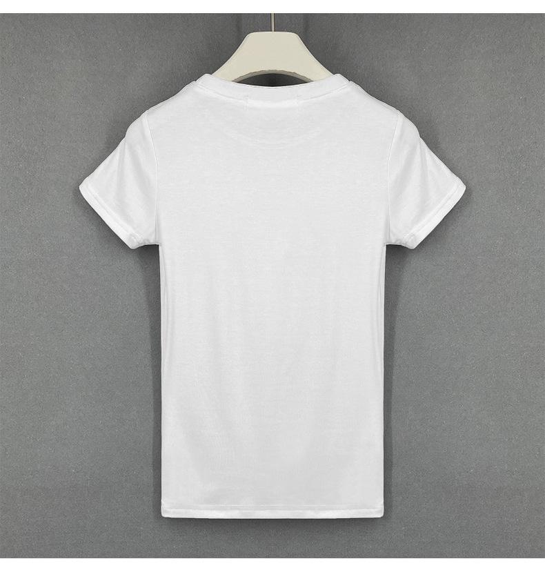 Korean Style Slim Fit Women's Solid Color Short-Sleeve T-Shirt
