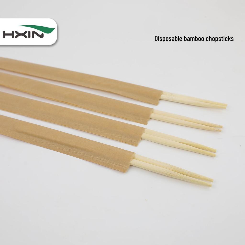 Hengxin Individually Wrapped Disposable Chopsticks - Single Pack for Takeaway & Catering