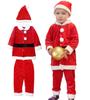 Santa Claus Santa Costume Christmas Costume for Babies and Children Set Santa Costume Santa Clothes Baby Kids Fancy Dress Costume Coat Pants Santa Hat