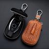 Single/Double Layer Leather Key Case for Car Key Wallet Pocket Key Holder Organizer Pouch Keys Organizer Zipper Case Bag