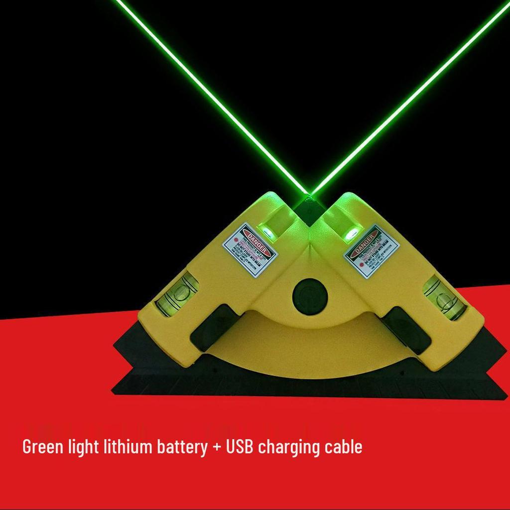 High Precision 90° Infrared Laser Level Ruler with Ground Wire Tester