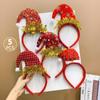 5PCS Santa's Hat Christmas Hair Hoop Snowman New Year Hairband Cute 2025 Headband  Prom Props