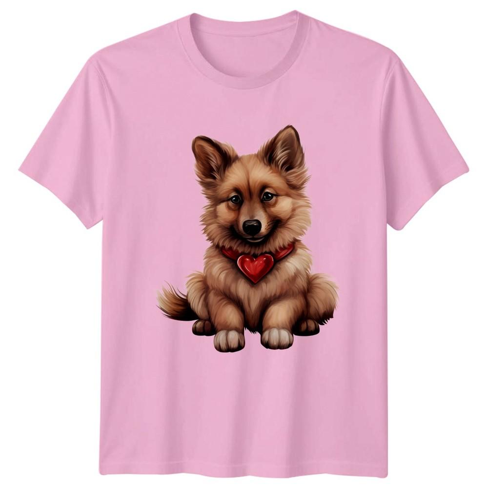 Cute Dog Love Heart Animals Unisexs TShirt Unisexs Tee Graphic Unisex Top