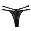 Amazon Popular Sexy Lace European and American Thong Women's Thin Belt Hollow Knitted Cross-border Foreign Trade Underwear