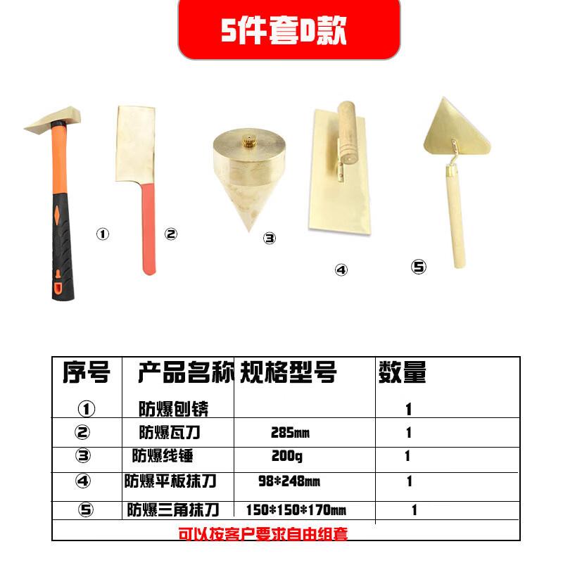 

Explosion-Proof Masonry Tool Set