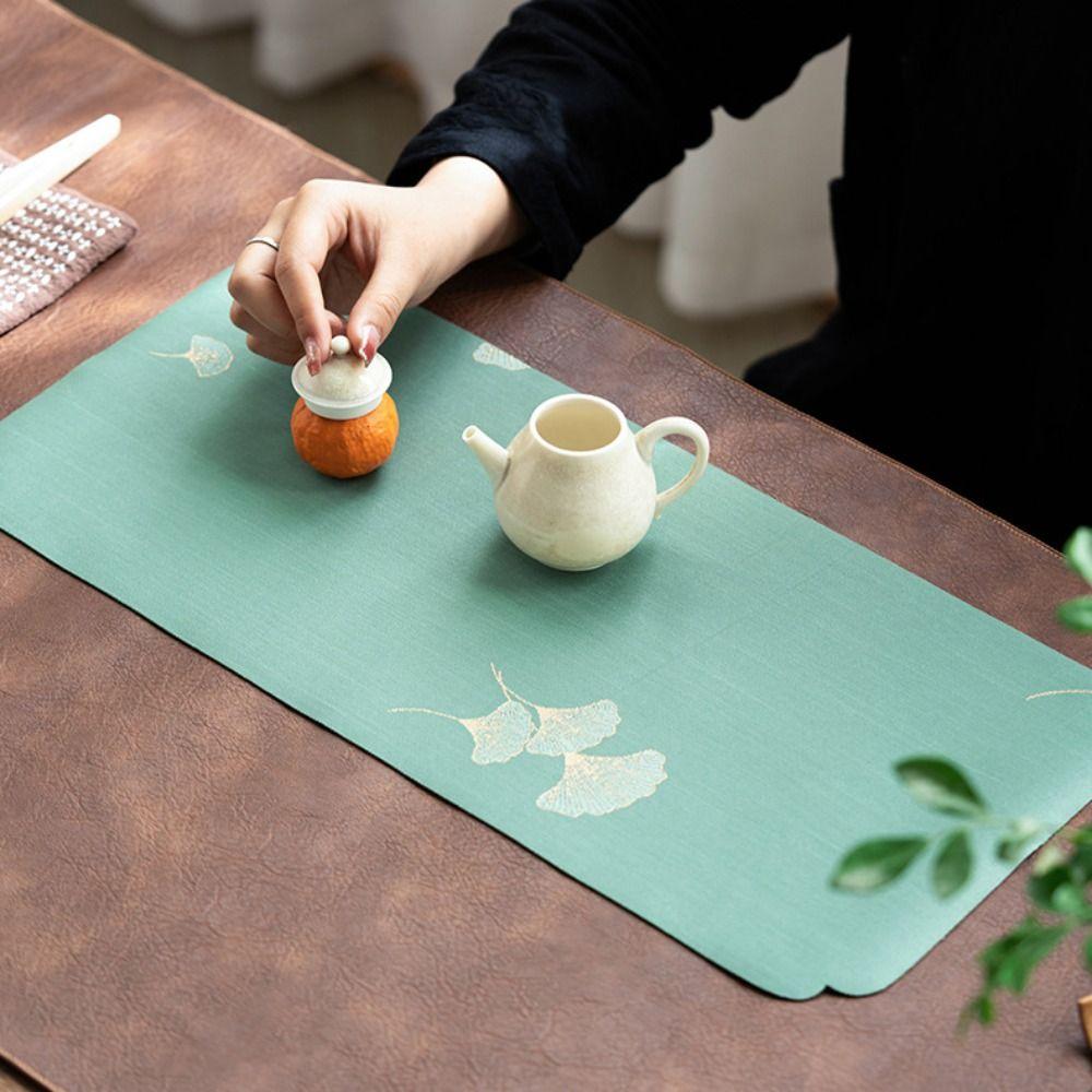 

Non-Slip Table Mat Heat Insulat Tableware Mat Tea Ceremony Chinese Style Tea Mat Home Decoration Style 5