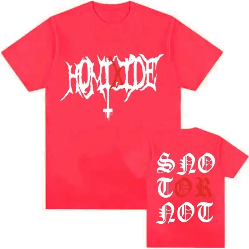 

HOMIXIDE Gang Snot or Not Graphics Print Tee Shirt Mens Women Hip Hop Rap Harajuku T Shirt Fashion Oversized Tshirt Streetwear 4XL