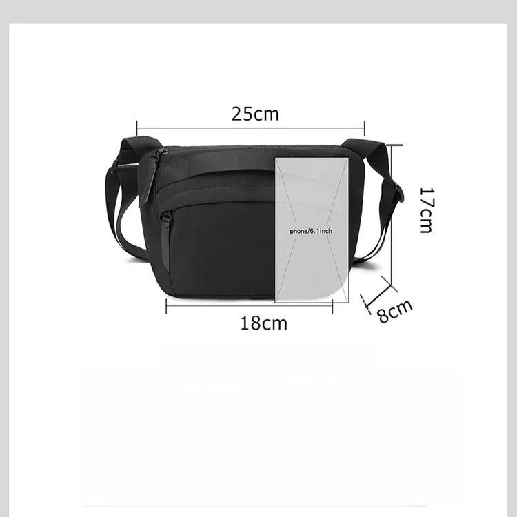 Outdoor Sports Men's Shoulder Bag Waterproof Multi-functional Chest Bag Travel Waist Pack Portable Crossbody Sling Bag