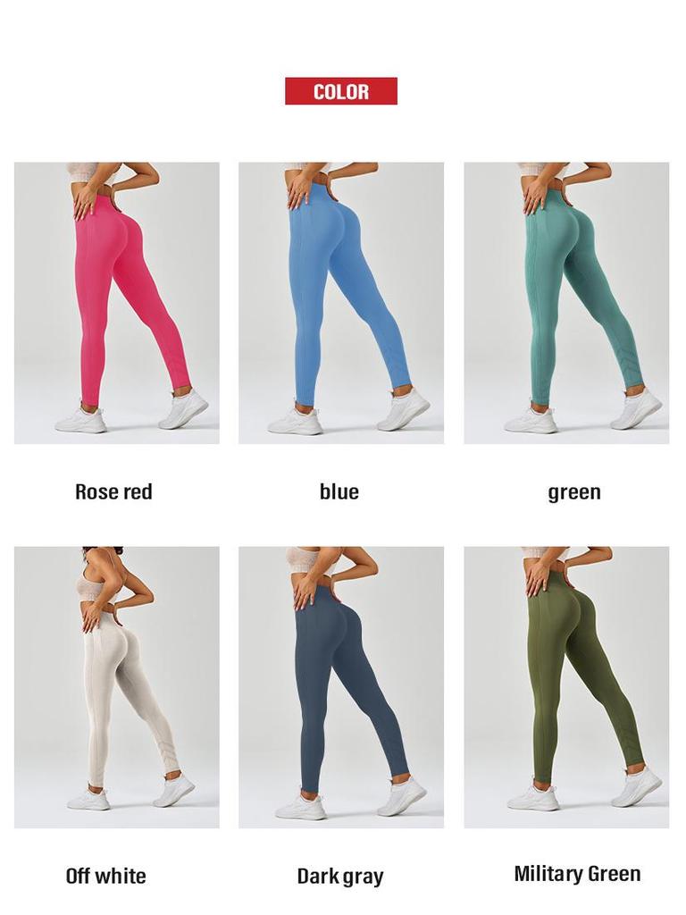 Seamless High-Waist Hip-Lift Sports Leggings