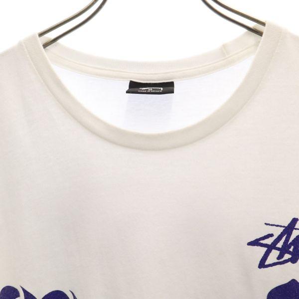 STUSSY logo Short sleeve T-shirt M White Men's Used