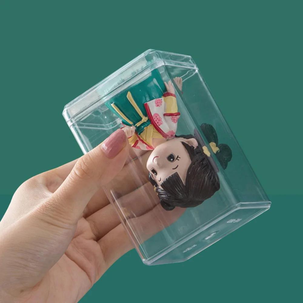 1/5/120pcs-Blind box display rack, doll storage rack,transparent storage box, suitable for toys, assembly storage display series