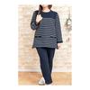 [K's Eye] Skin-friendly 100% cotton knit quilt pajamas, women's, winter, long sleeve, border, suitable for winter, nightwear, loungewear, loungewear,